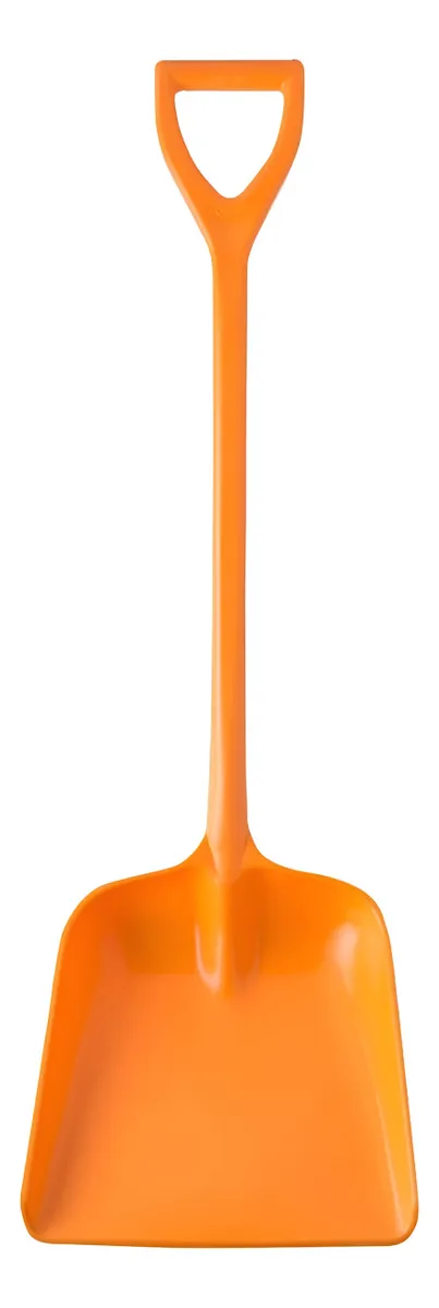 Pala Cuadrada Teca para Nieve Antichispa Polipropileno 1.12m Naranja