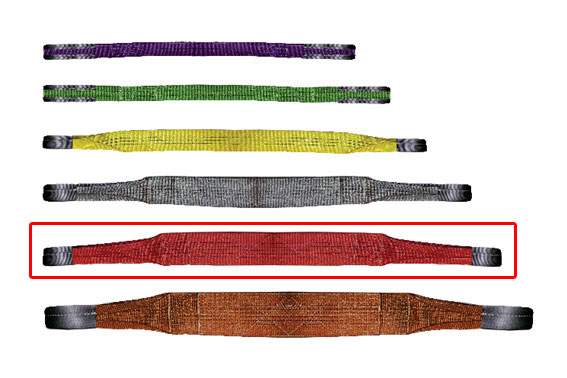 Eslinga STD O-O 5Tx125mmx1000 Rojo (Eslingar)